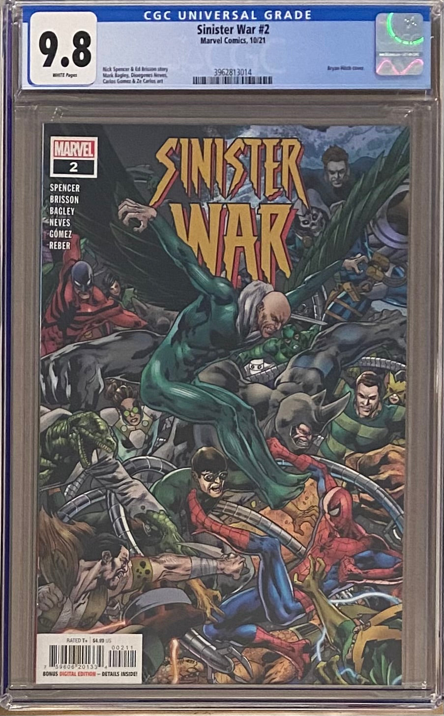 Sinister War #2 CGC 9.8