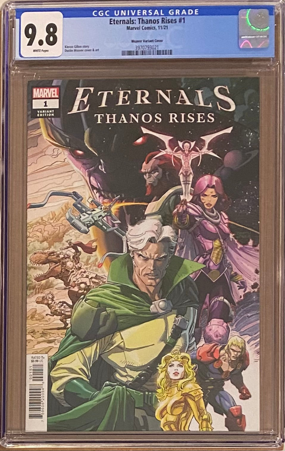 Eternals: Thanos Rises #1 Weaver 1:25 Retailer Incentive Variant CGC 9.8