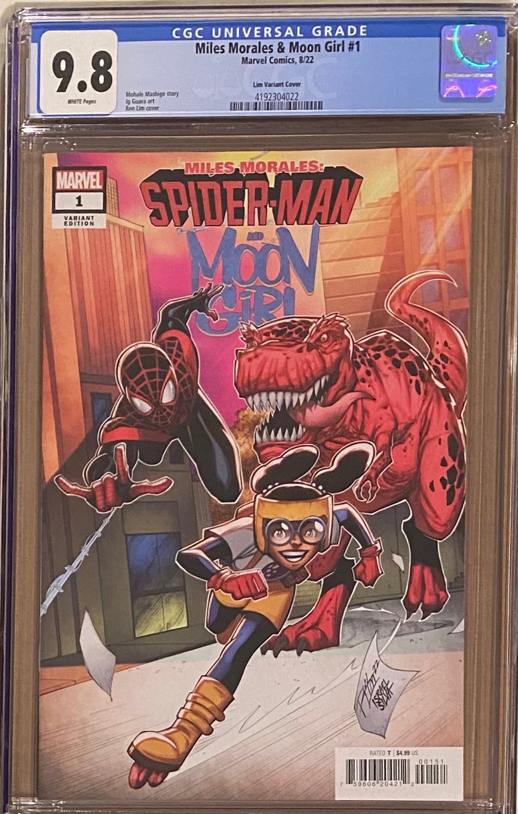 Miles Morales and Moon Girl #1 Lim Variant CGC 9.8