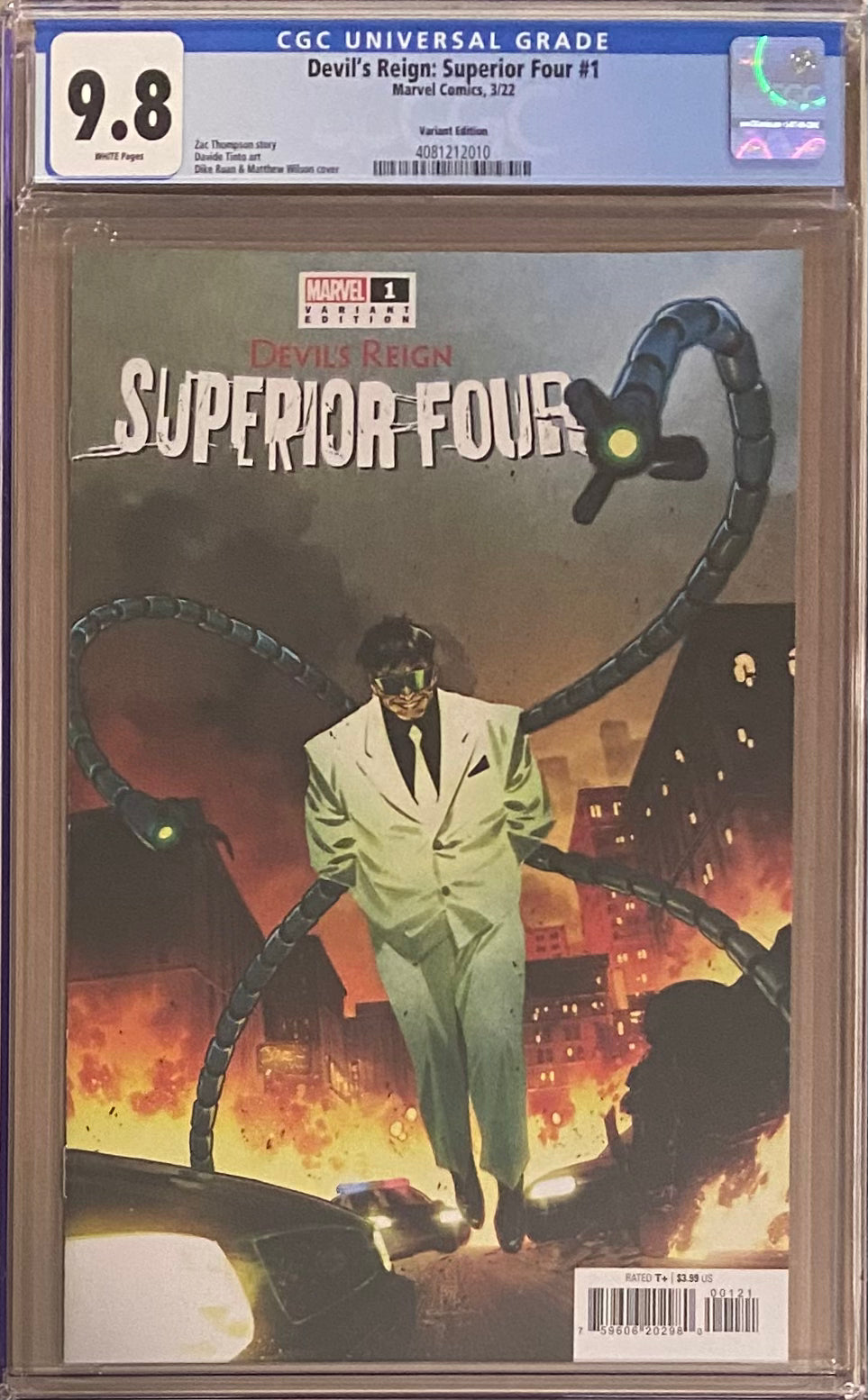 Devil's Reign: Superior Four #1 Variant CGC 9.8