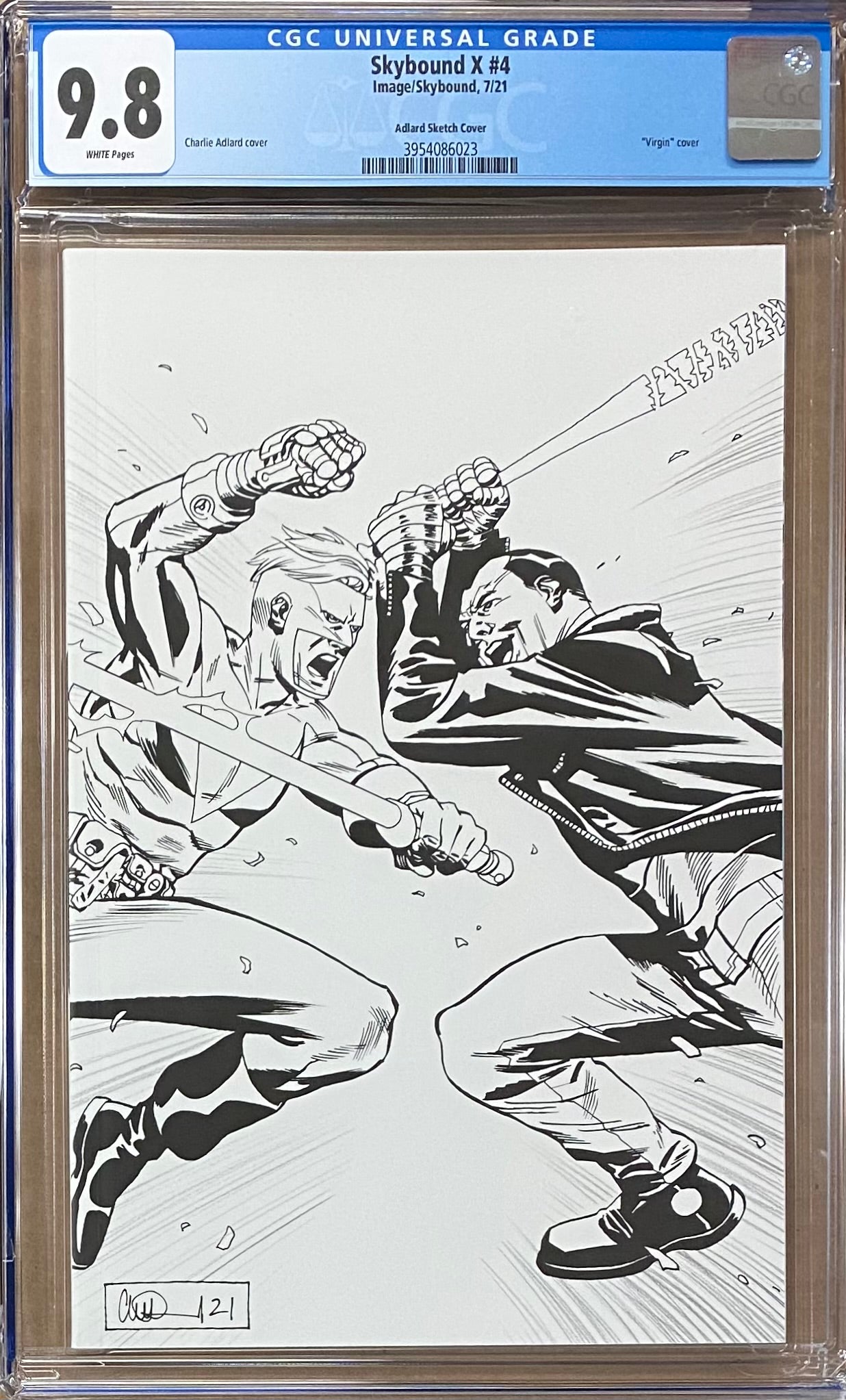 Skybound X #4 Adlard 1:25 Virgin Retailer Incentive Variant CGC 9.8