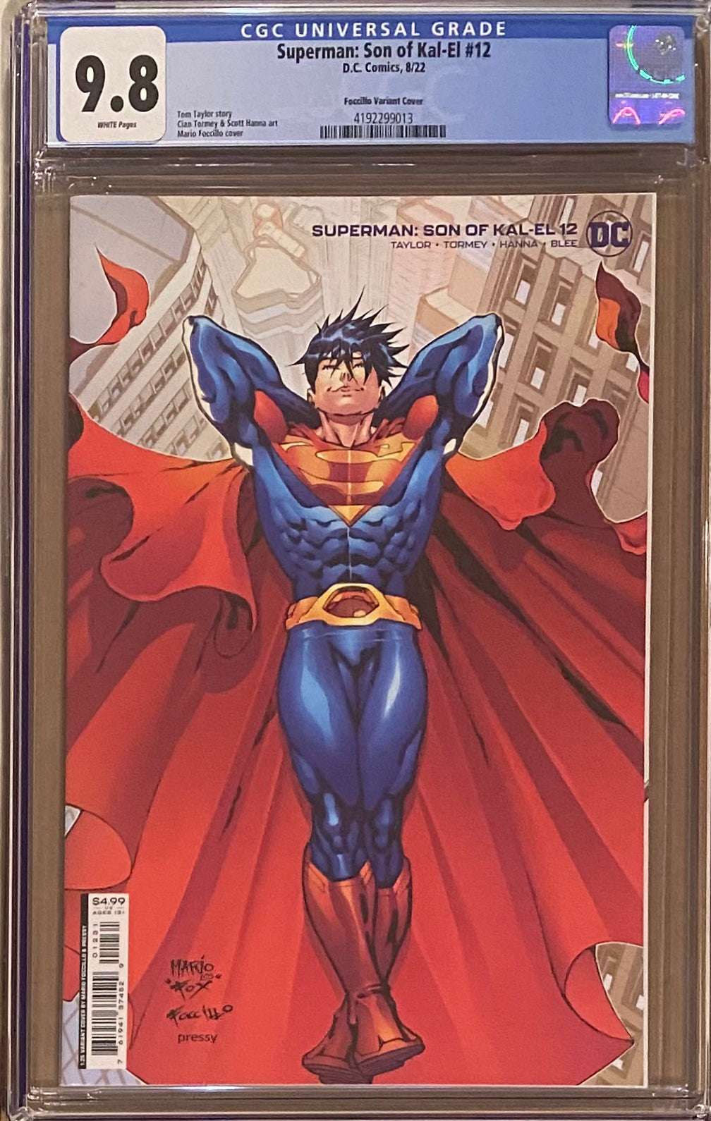 Superman: Son of Kal-El #12 Foccillo 1:25 Retailer Incentive Variant CGC 9.8