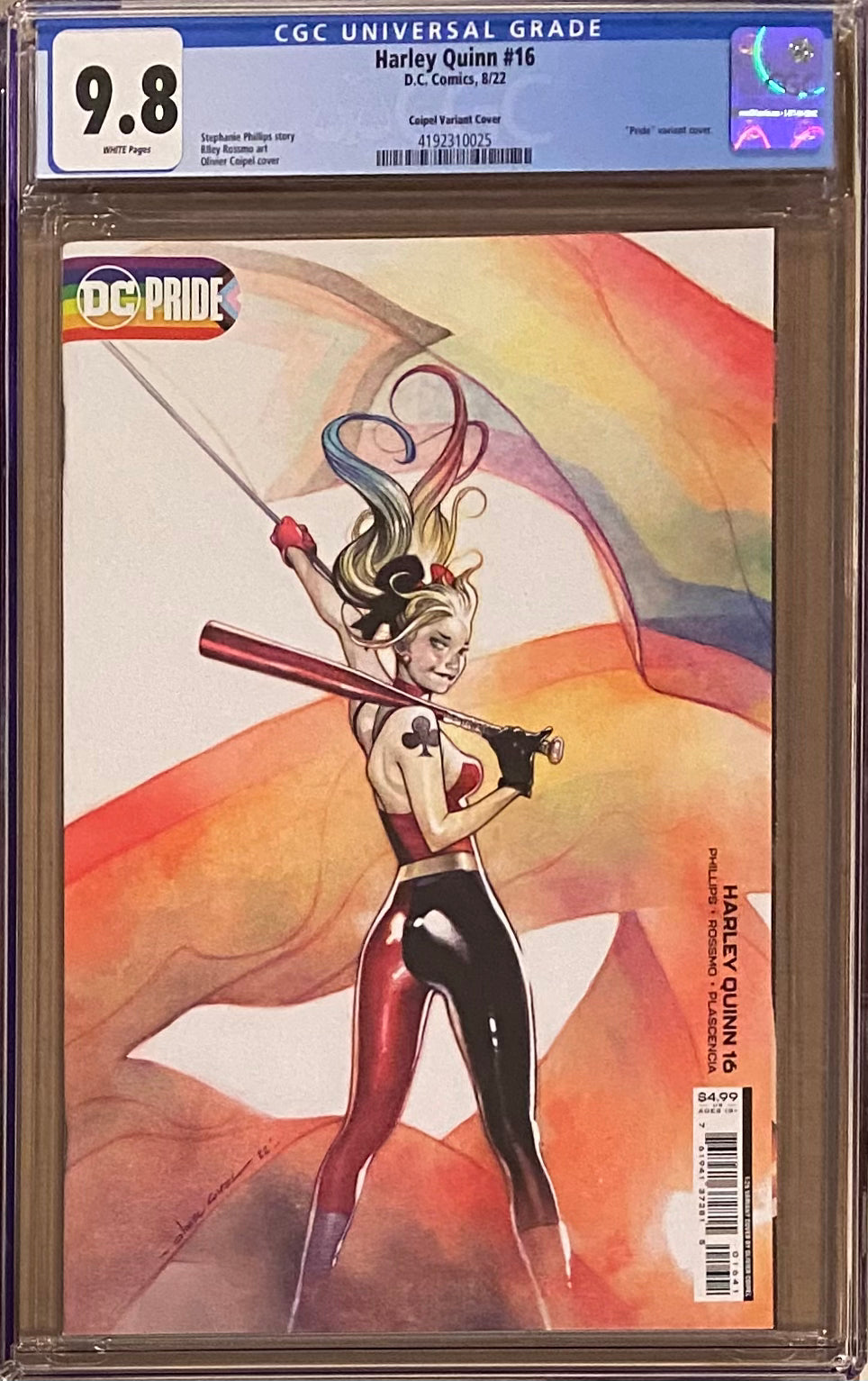 Harley Quinn #16 Coipel Pride Variant CGC 9.8