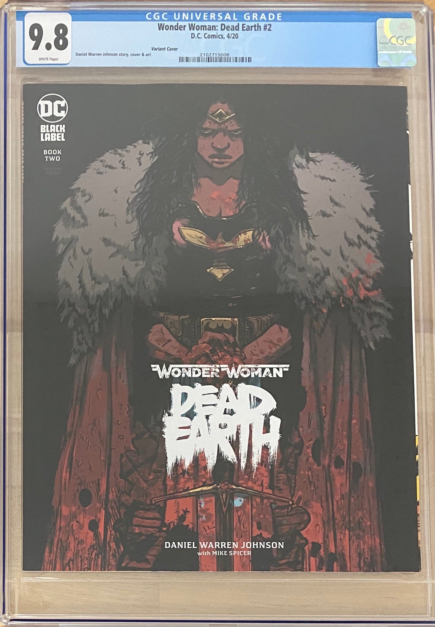 Wonder Woman: Dead Earth #2 Variant DC Black Label CGC 9.8