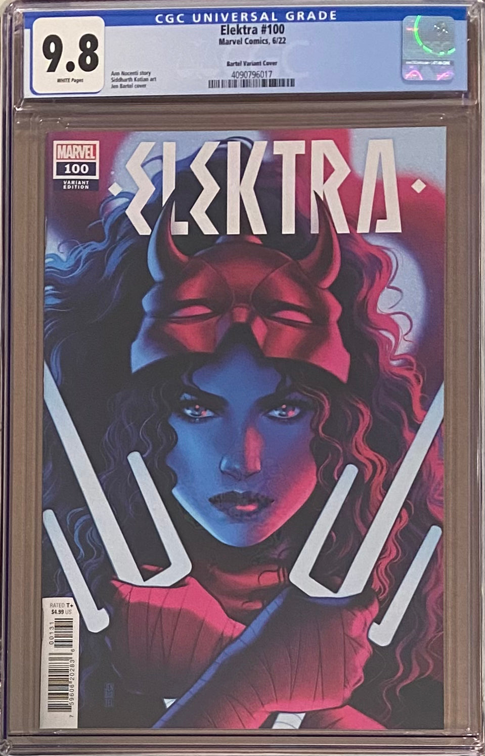 Elektra #100 Bartel 1:25 Retailer Incentive Variant CGC 9.8
