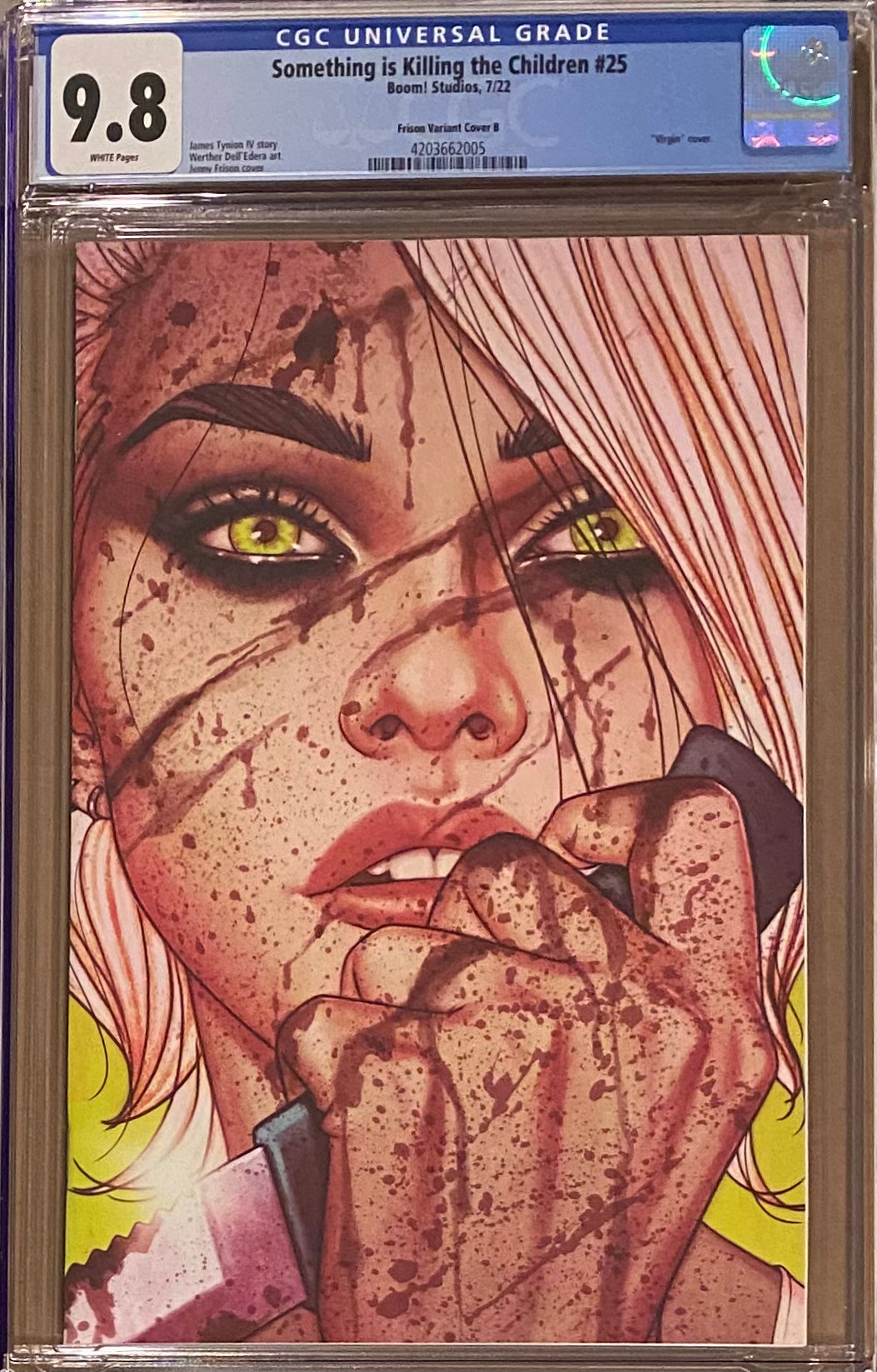 Something is Killing the Children #25 Frison Bloody Virgin Retailer Incentive Variant CGC 9.8