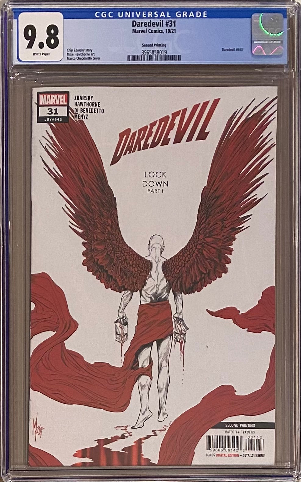 Daredevil #31 Second Printing CGC 9.8