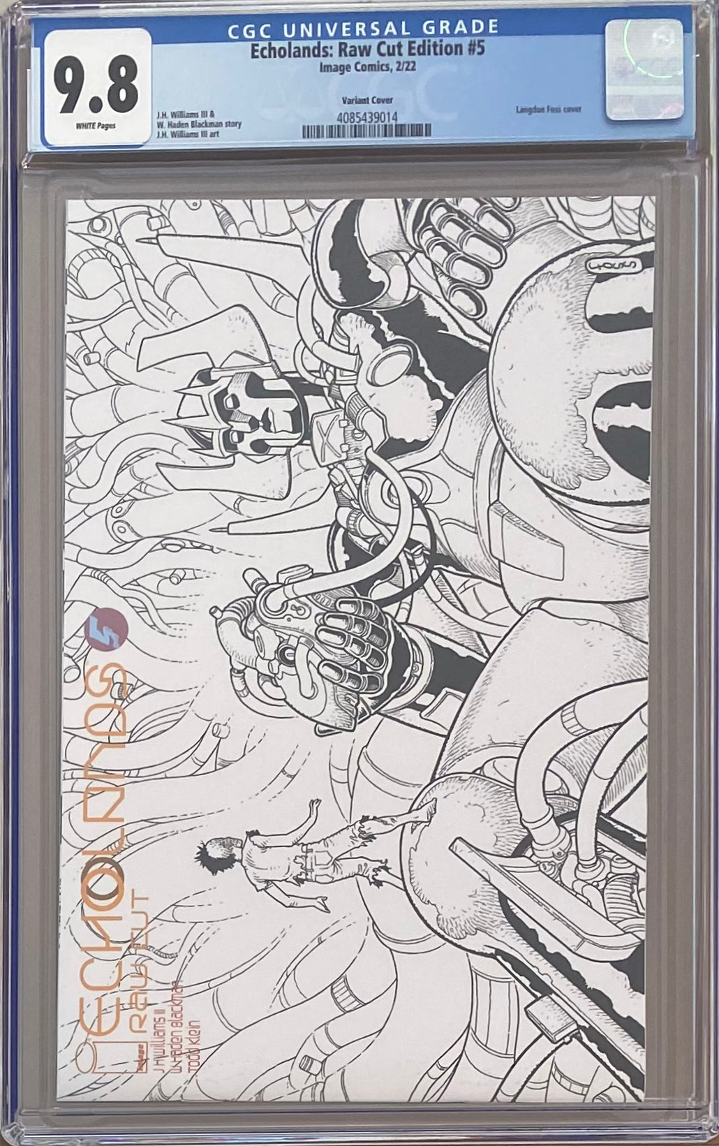 Echolands #5 Raw Cut Edition Variant CGC 9.8