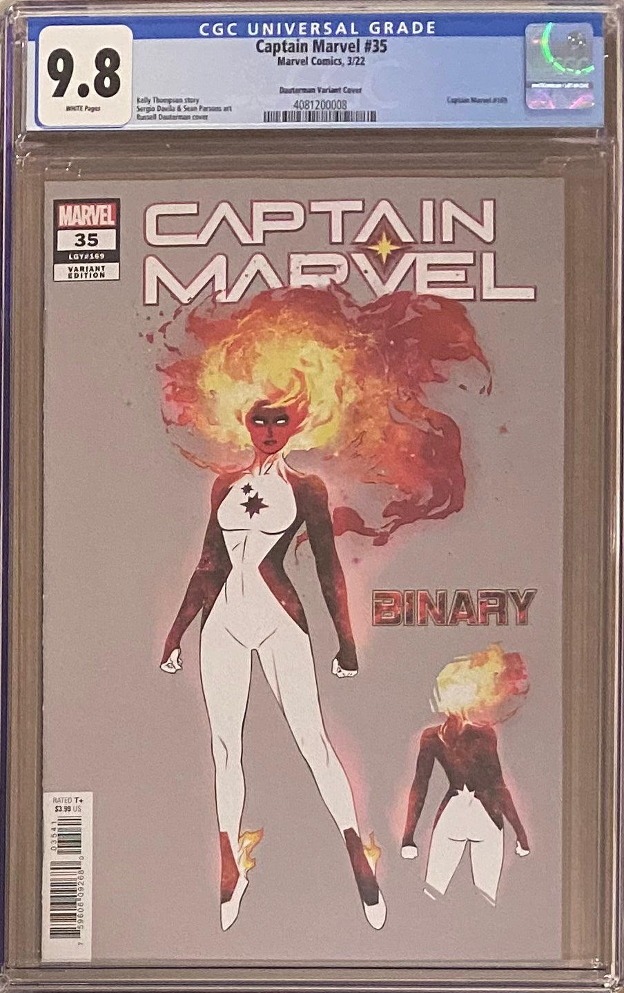 Captain Marvel #35 Dauterman Design Variant CGC 9.8