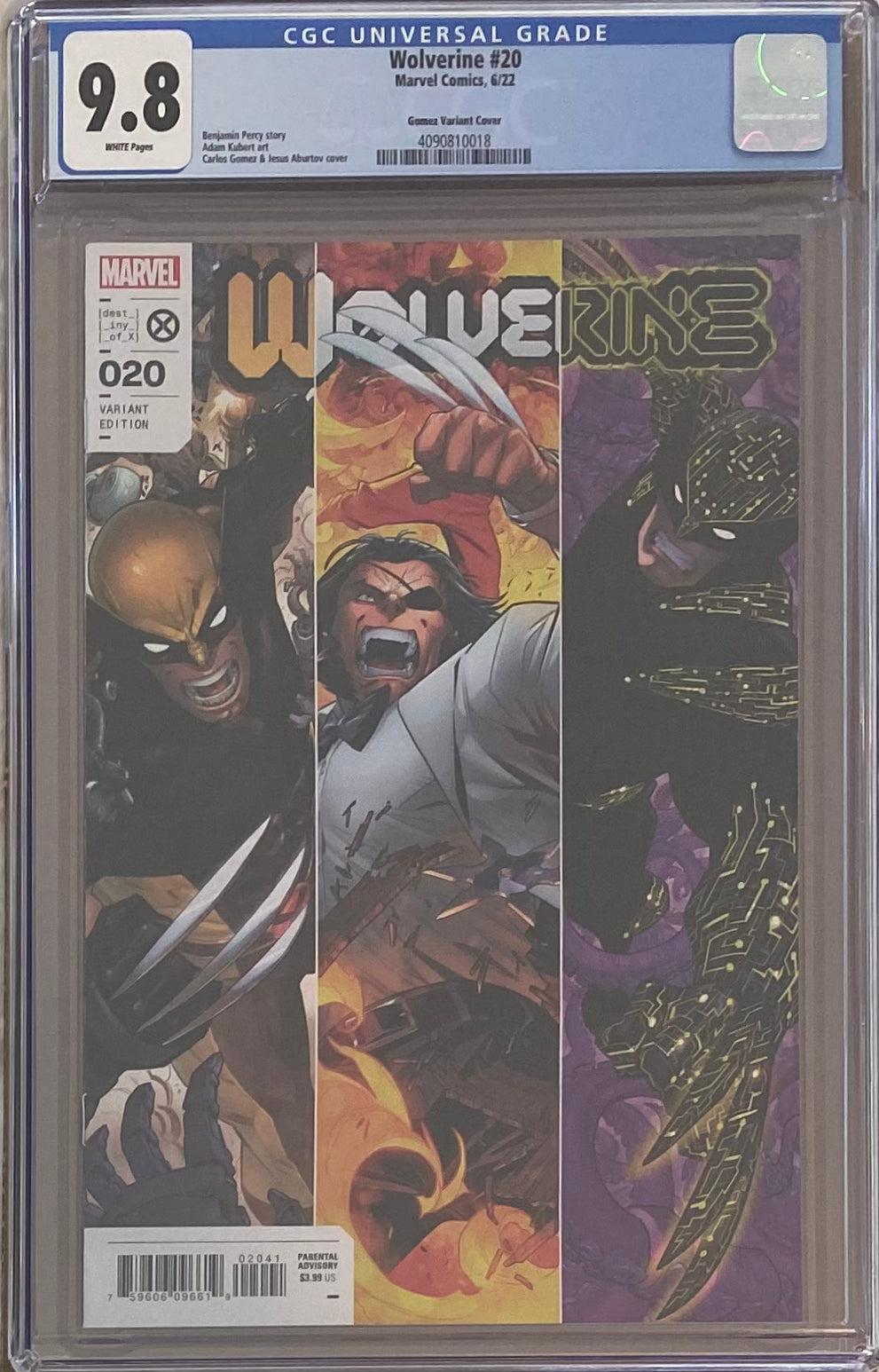 Wolverine #20 Gomez Variant CGC 9.8