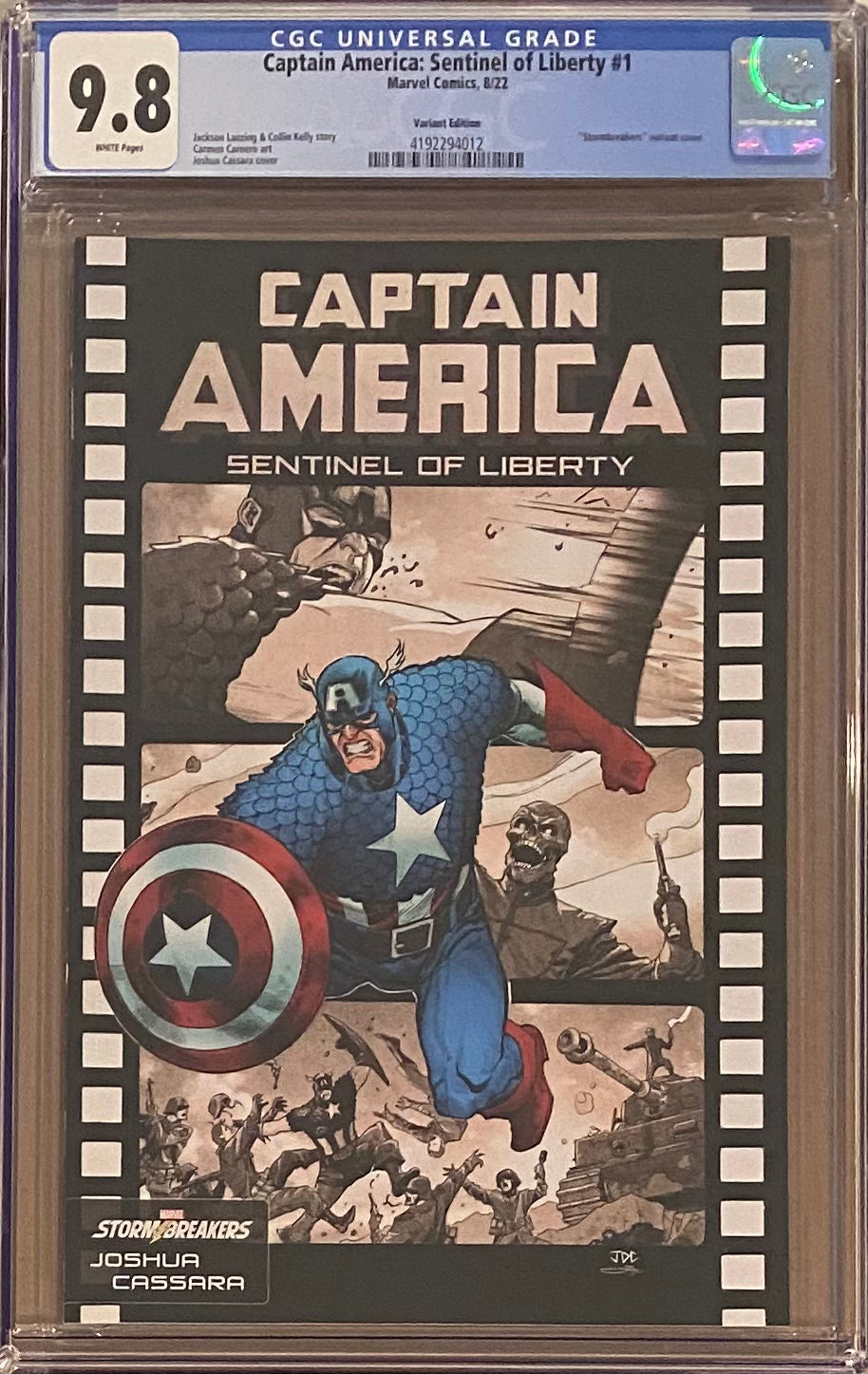 Captain America: Sentinel of Liberty #1 Cassara Variant CGC 9.8