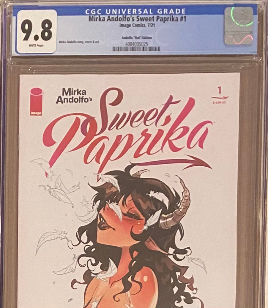 Sweet Paprika #1 Andolfo "Hot" Variant CGC 9.8