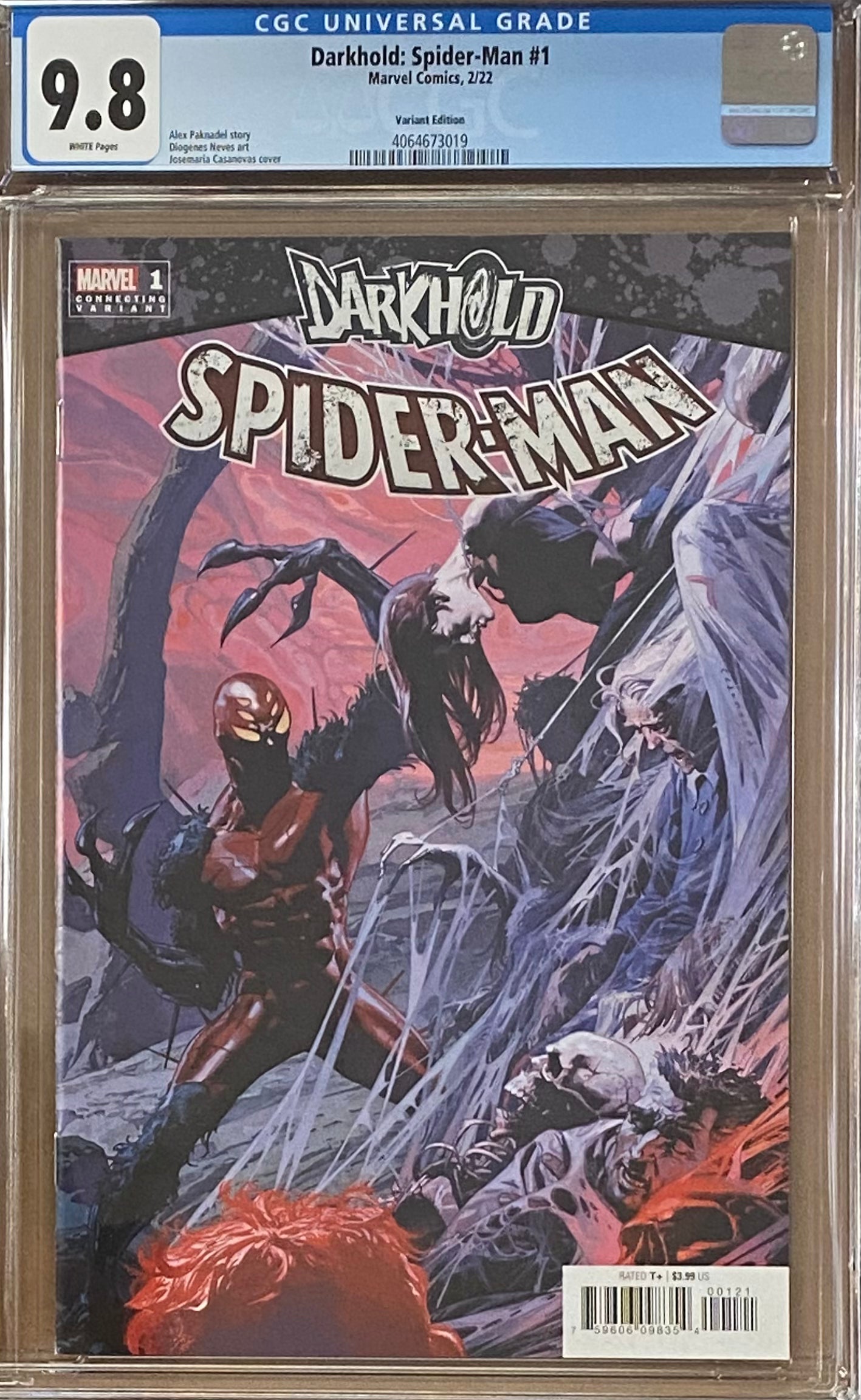 Darkhold: Spider-Man #1 Variant CGC 9.8