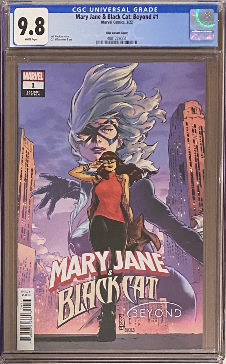 Mary Jane & Black Cat: Beyond #1 Villa Variant CGC 9.8