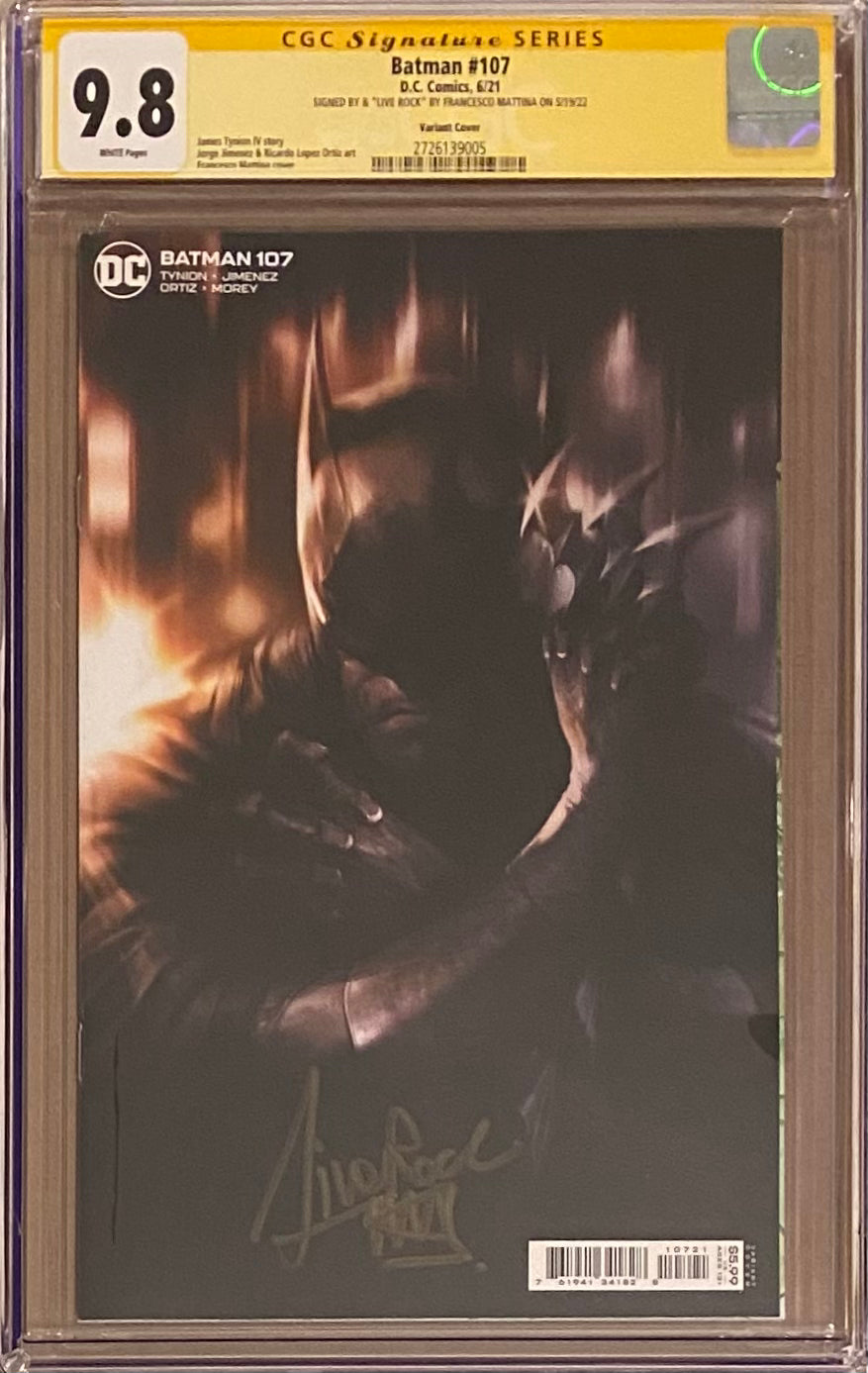 Batman #107 Variant CGC 9.8 SS