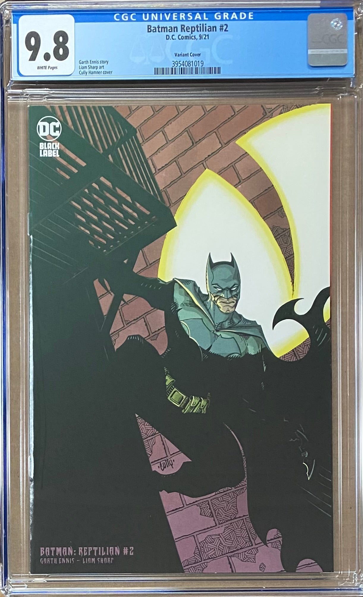 Batman: Reptilian #2 Variant DC Black Label CGC 9.8