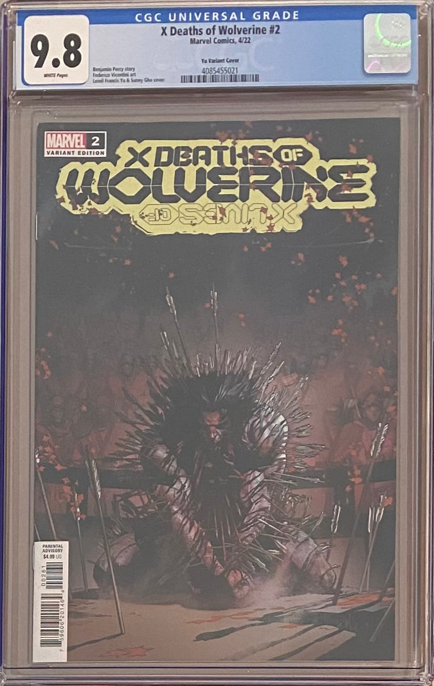 X Deaths of Wolverine #2 Yu 1:50 Retailer Incentive Variant CGC 9.8