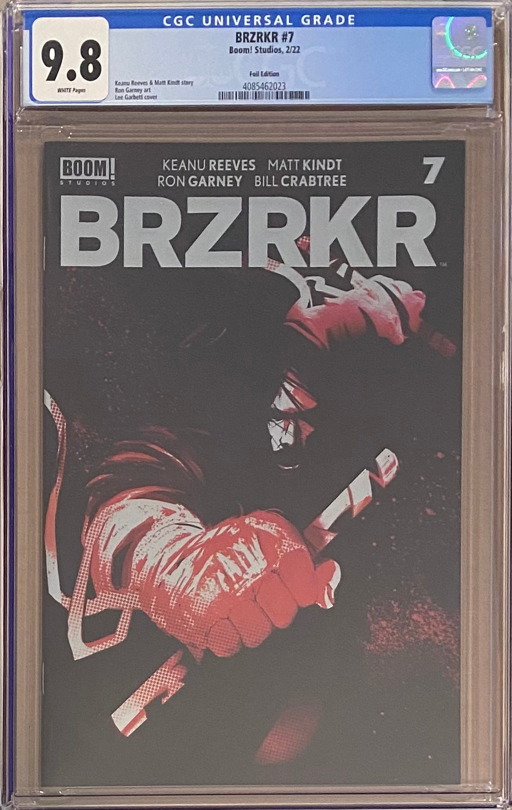 BRZRKR #7 Cover C Garbett Foil Variant CGC 9.8 (Berzerker)