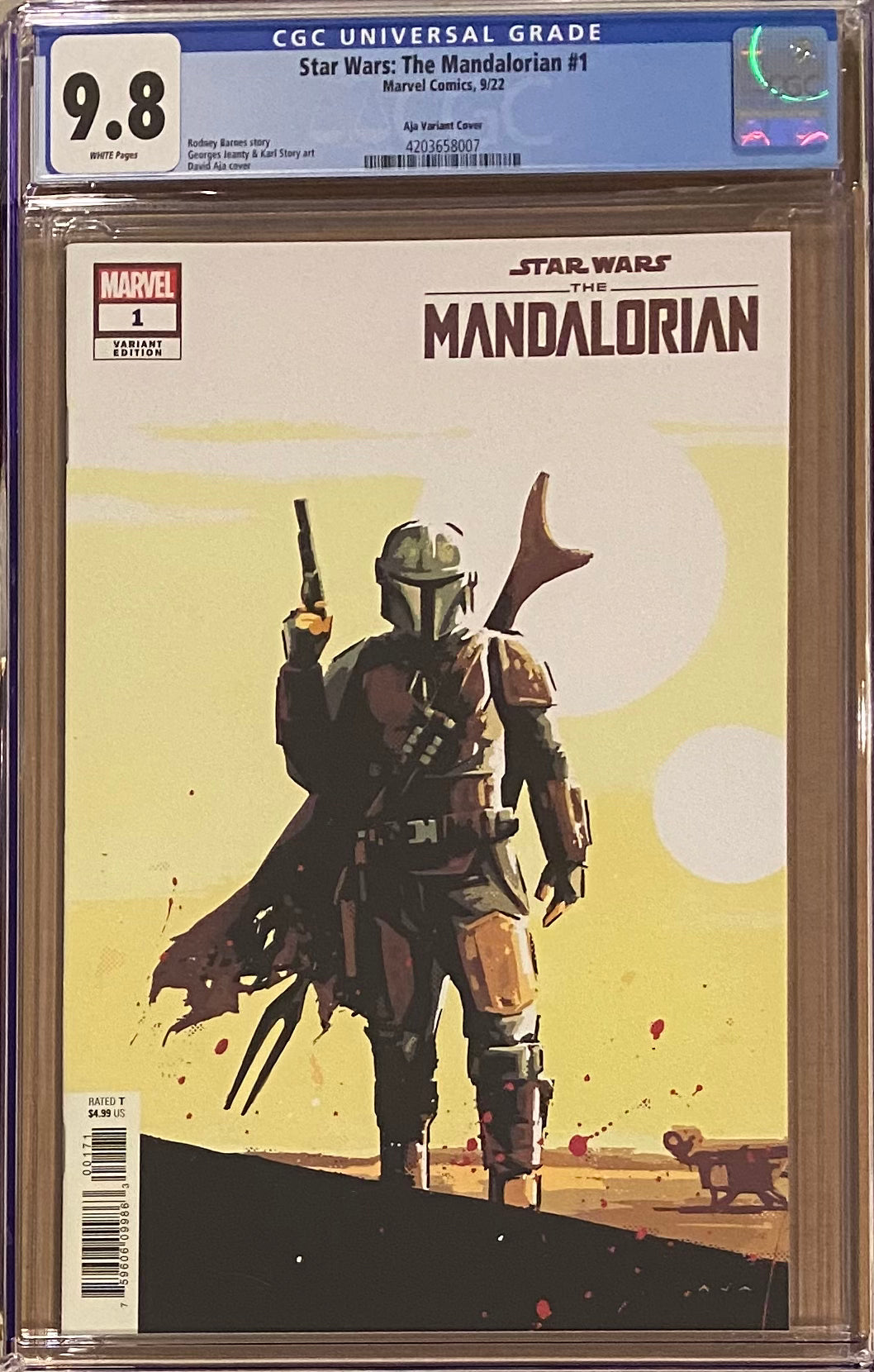 Star Wars: The Mandalorian #1 Aja 1:25 Retailer Incentive Variant CGC 9.8