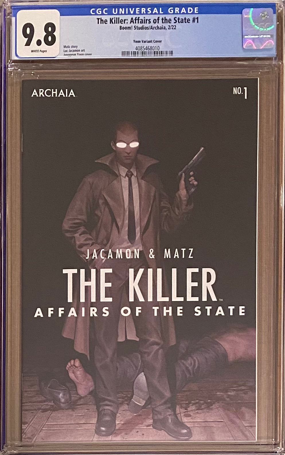 The Killer: Affairs of the State #1 Yoon Variant CGC 9.8