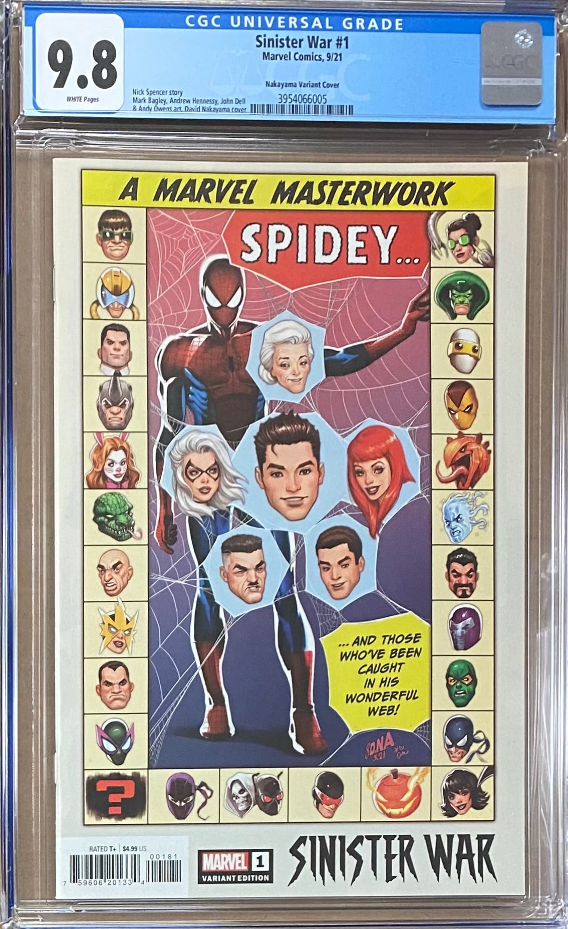 Sinister War #1 Nakayama 1:25 Retailer Incentive Variant CGC 9.8