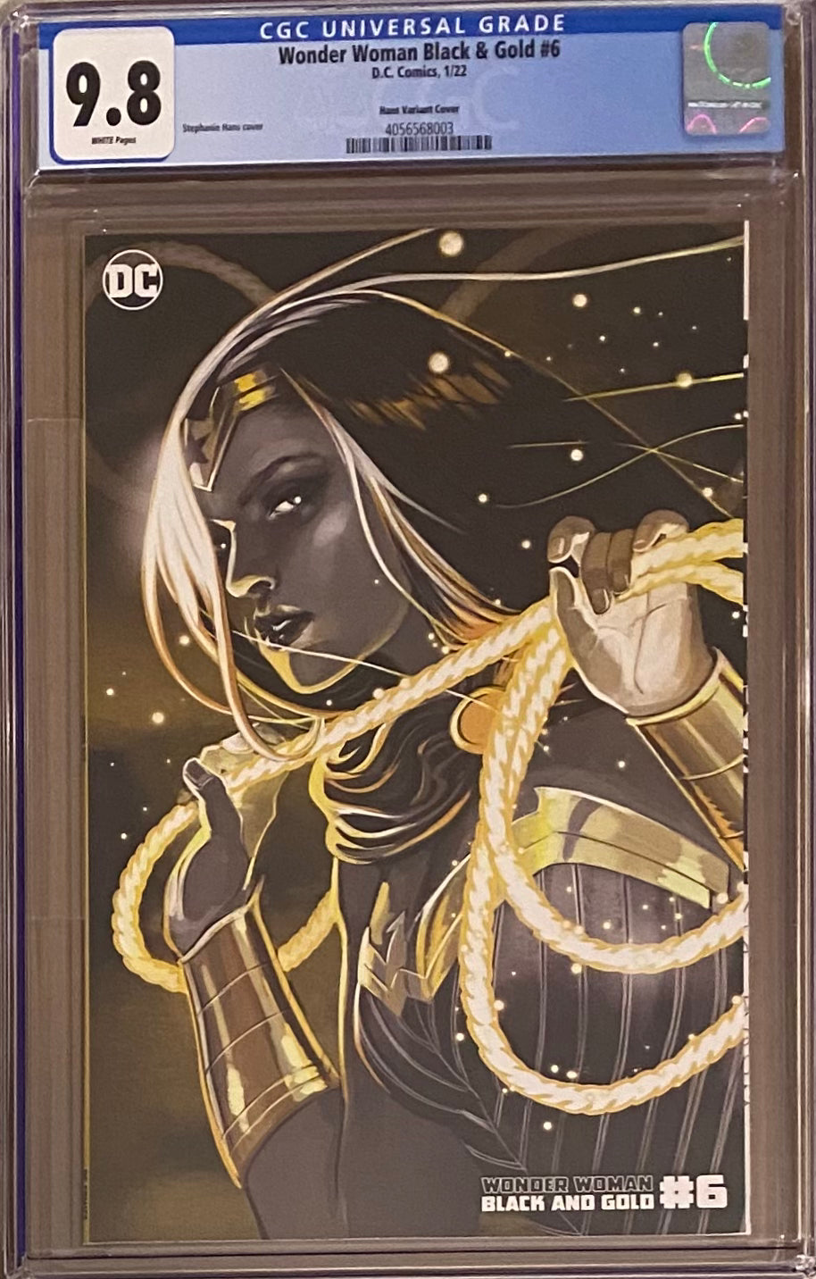 Wonder Woman: Black and Gold #6 Hans Variant CGC 9.8