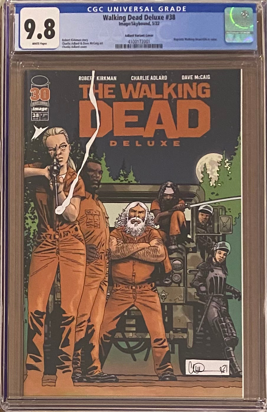 Walking Dead Deluxe #38 Adlard Variant CGC 9.8