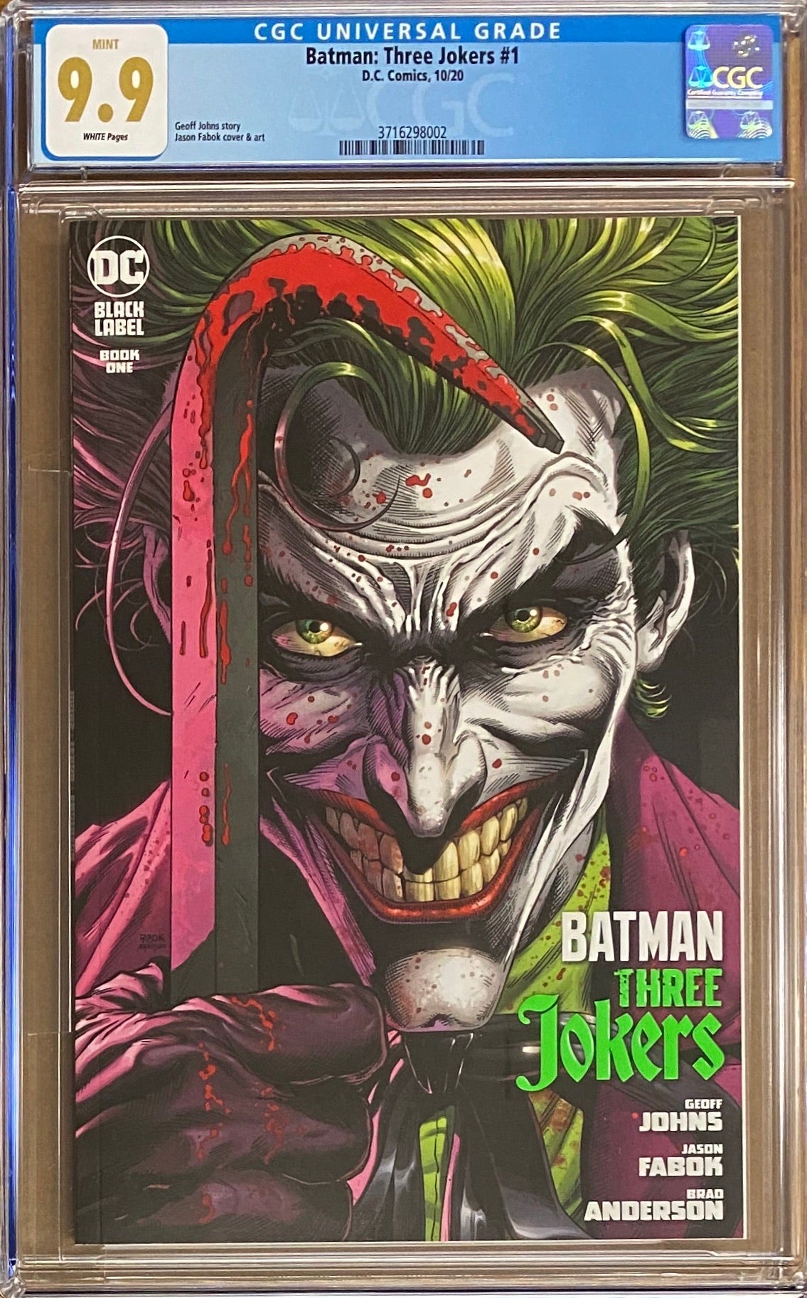 Batman: Three Jokers #1 DC Black Label CGC 9.9