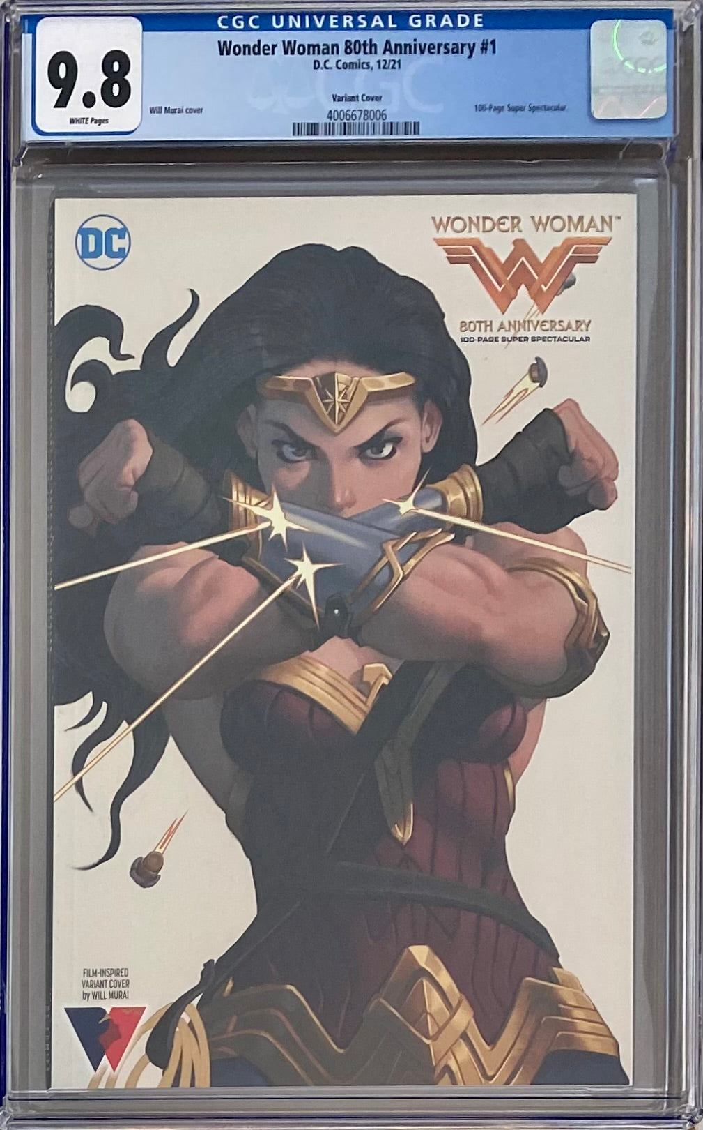 Wonder Woman 80th Anniversary 100 Page Super Spectacular #1 Murai Variant CGC 9.8