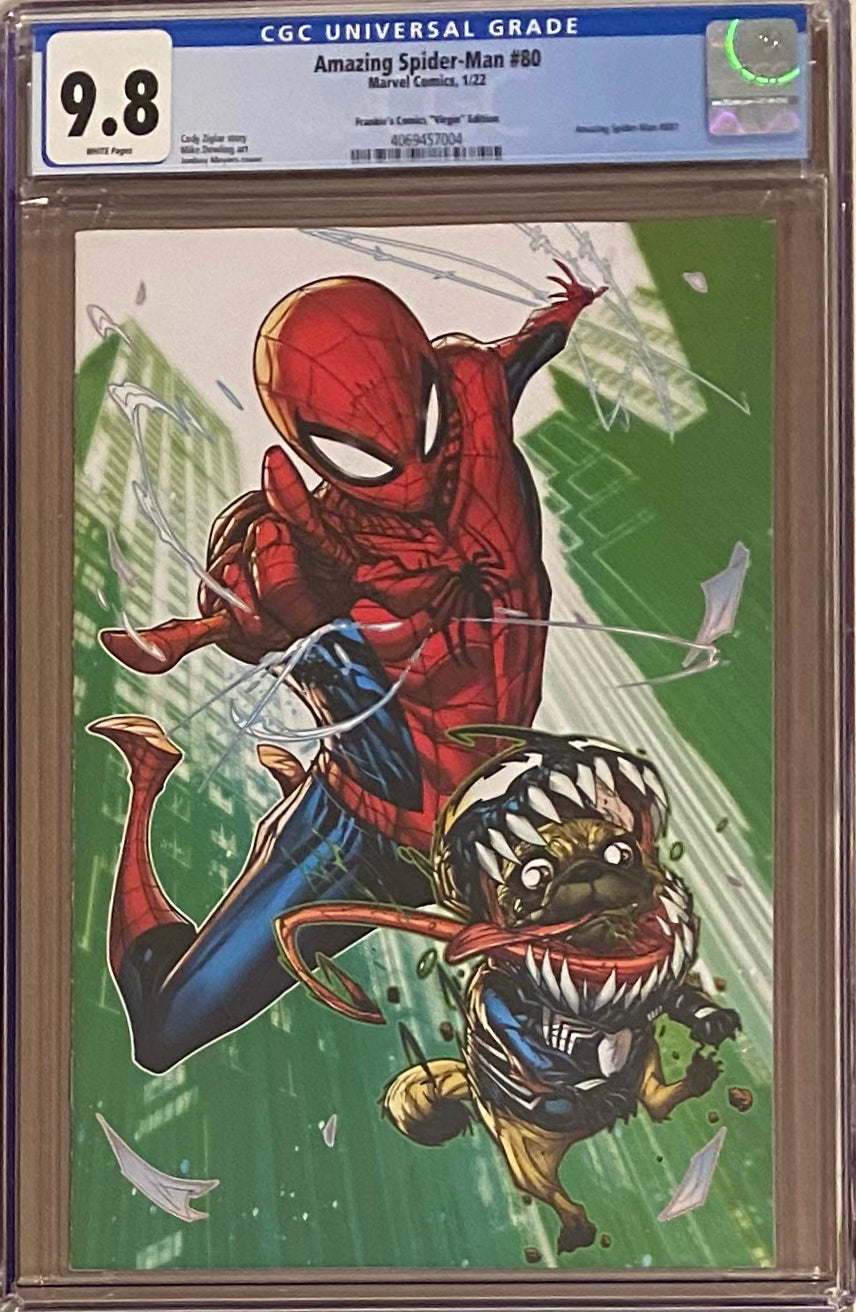 Amazing Spider-Man #80 Meyers "Spider-Pug" Virgin Variant CGC 9.8