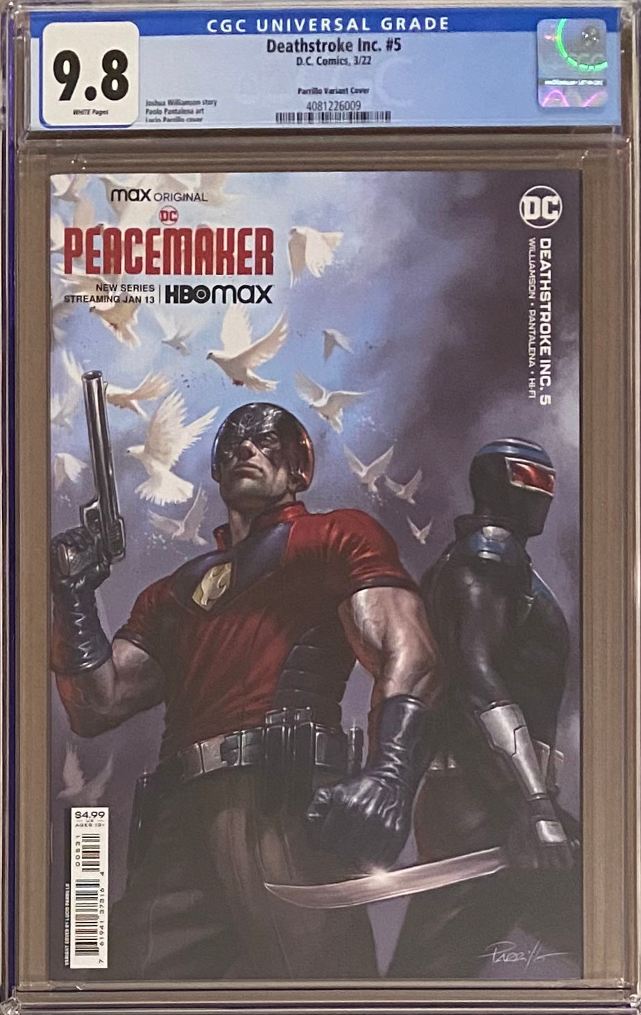 Deathstroke Inc. #5 Parrillo Peacemaker Variant CGC 9.8