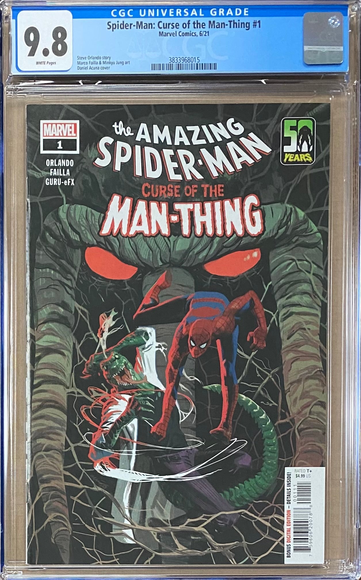 Spider-Man: Curse of the Man-Thing #1 CGC 9.8