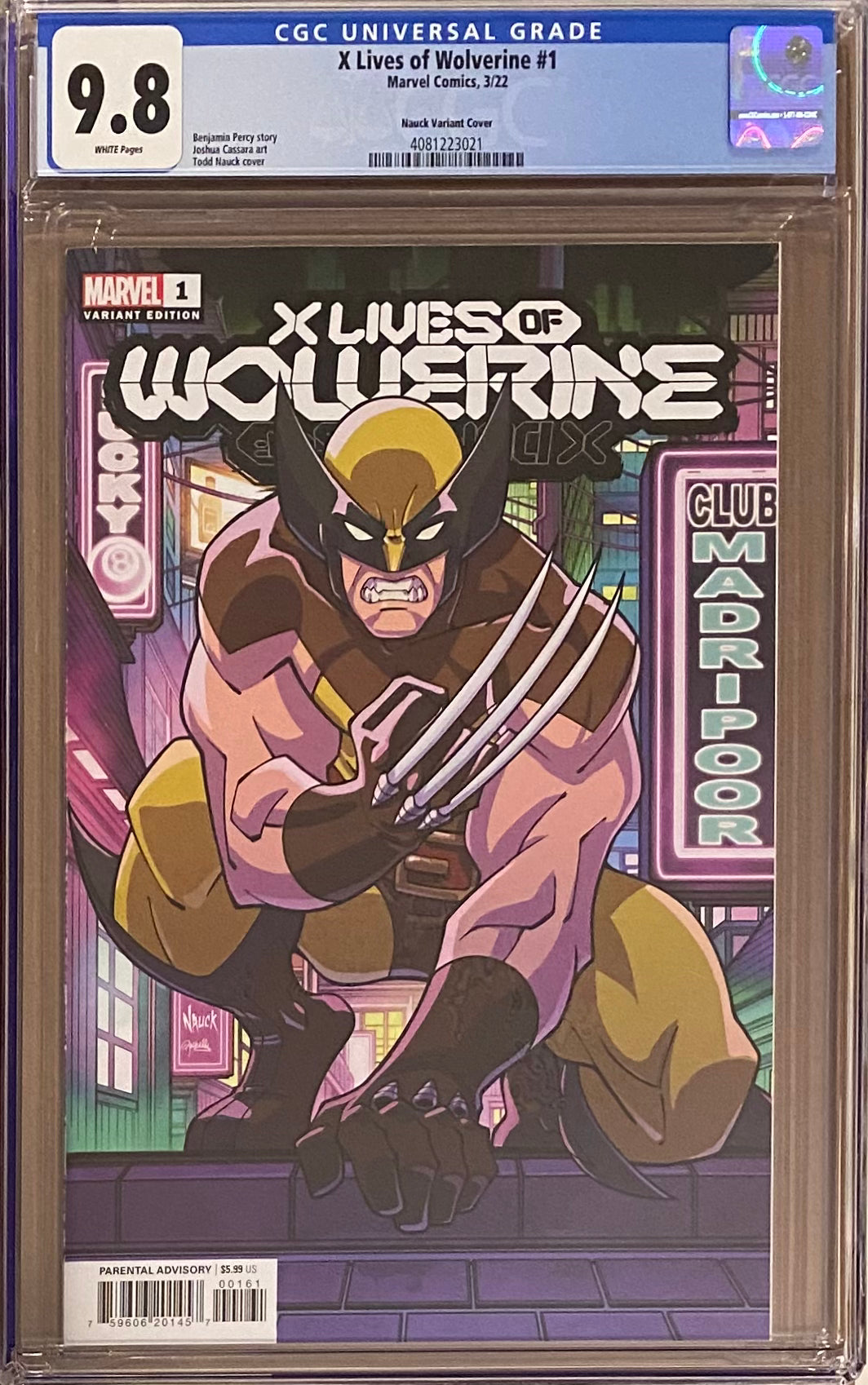 X Lives of Wolverine #1 Nauck 1:25 Retailer Incentive Variant CGC 9.8