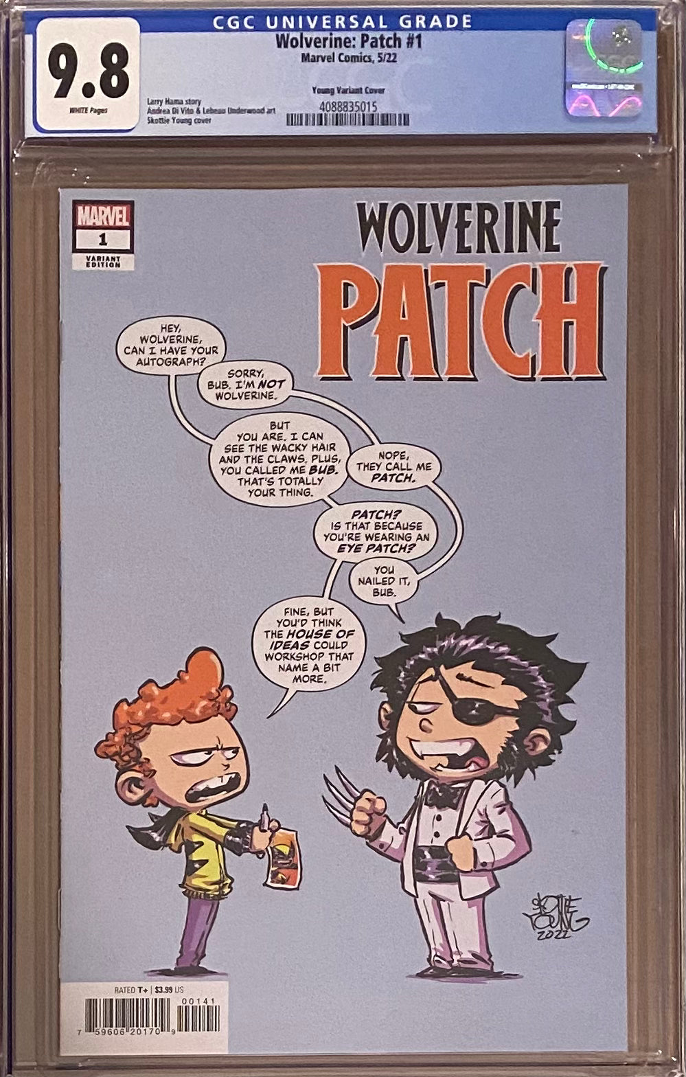 Wolverine: Patch #1 Young Variant CGC 9.8