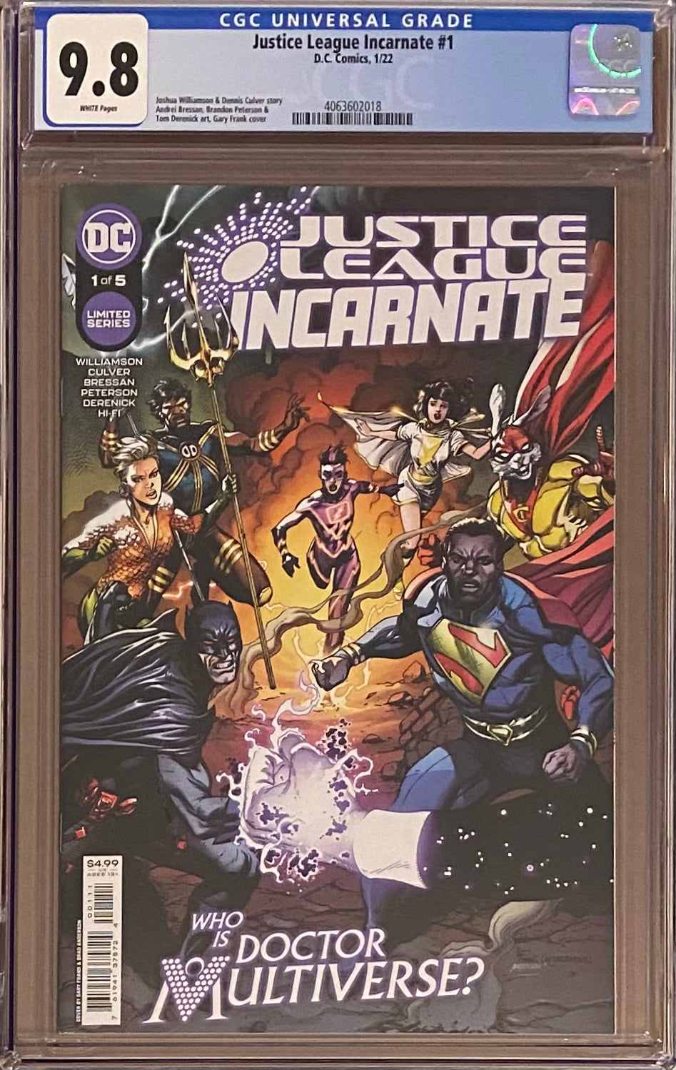 Justice League Incarnate #1 CGC 9.8 - 1st Dr. Multiverse