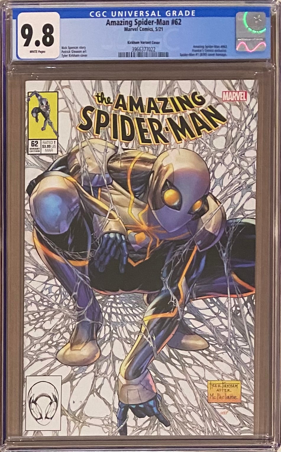 Amazing Spider-Man #62 Kirkham Homage Variant CGC 9.8