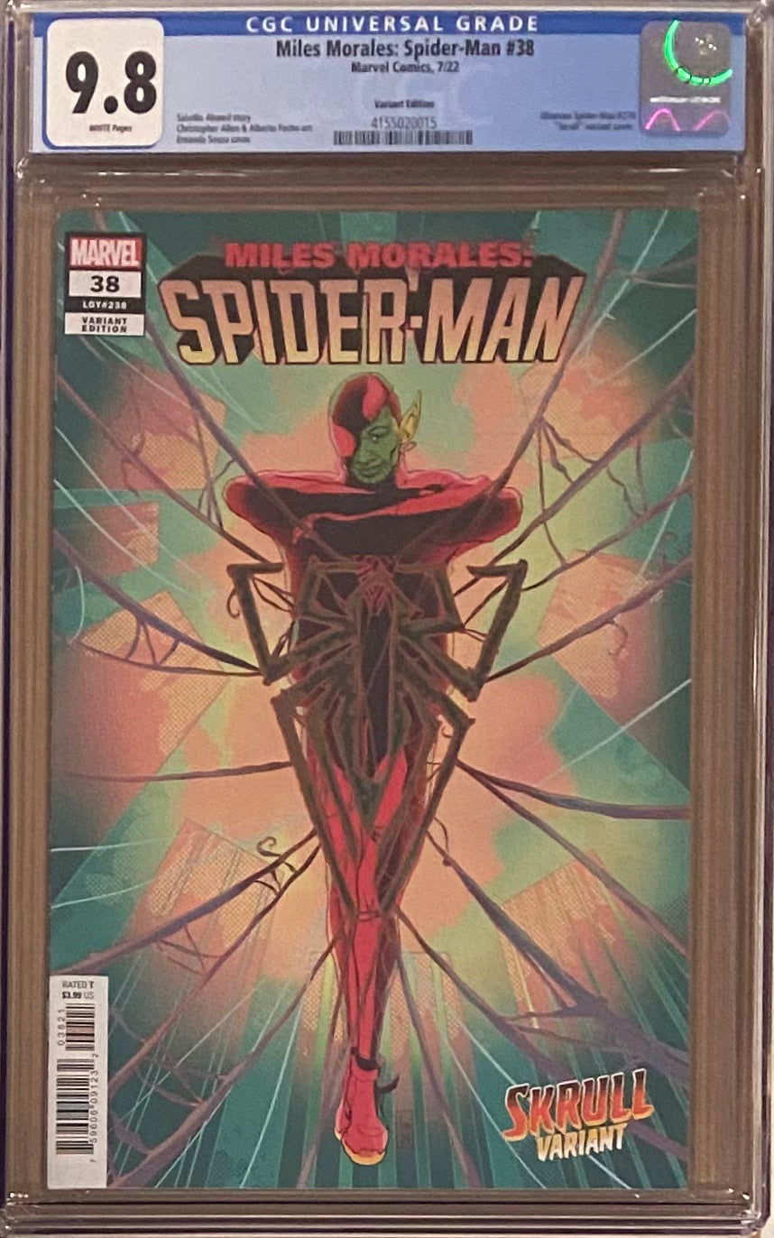 Miles Morales: Spider-Man #38 Souza Variant CGC 9.8 - First Spider Smasher