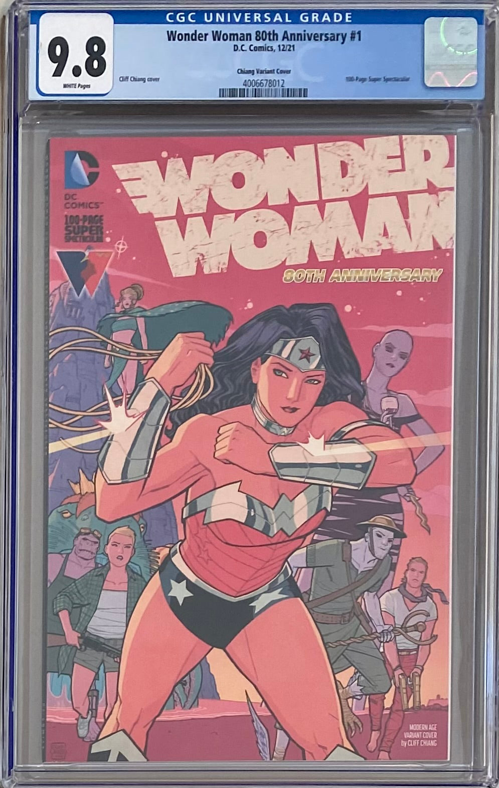 Wonder Woman 80th Anniversary 100 Page Super Spectacular #1 Chiang Variant CGC 9.8