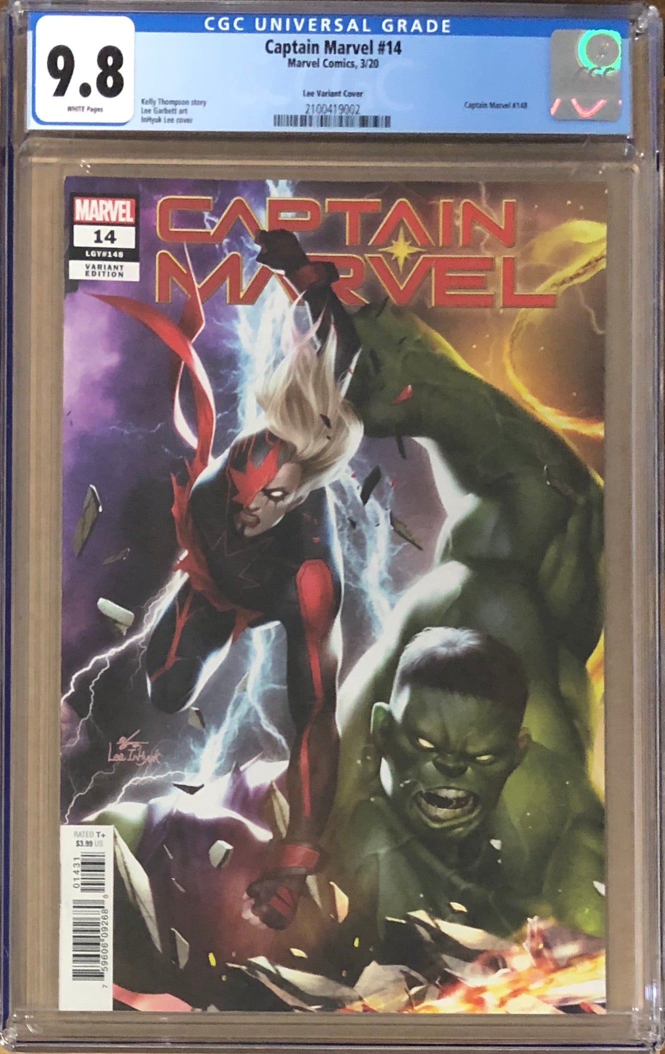 Captain Marvel #14 InHyuk Lee Connecting Variant CGC 9.8