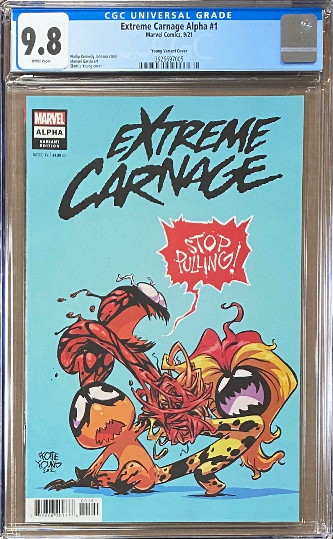Extreme Carnage Alpha #1 Young Variant CGC 9.8
