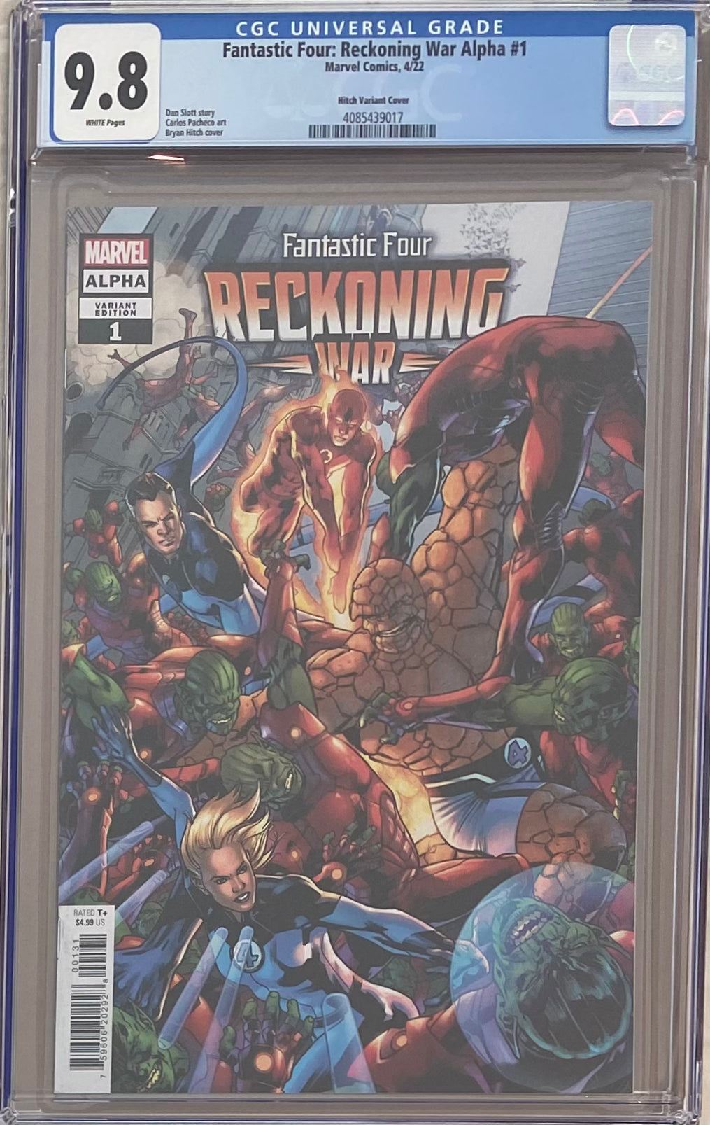 Fantastic Four: Reckoning War #1 Hitch 1:25 Retailer Incentive Variant CGC 9.8