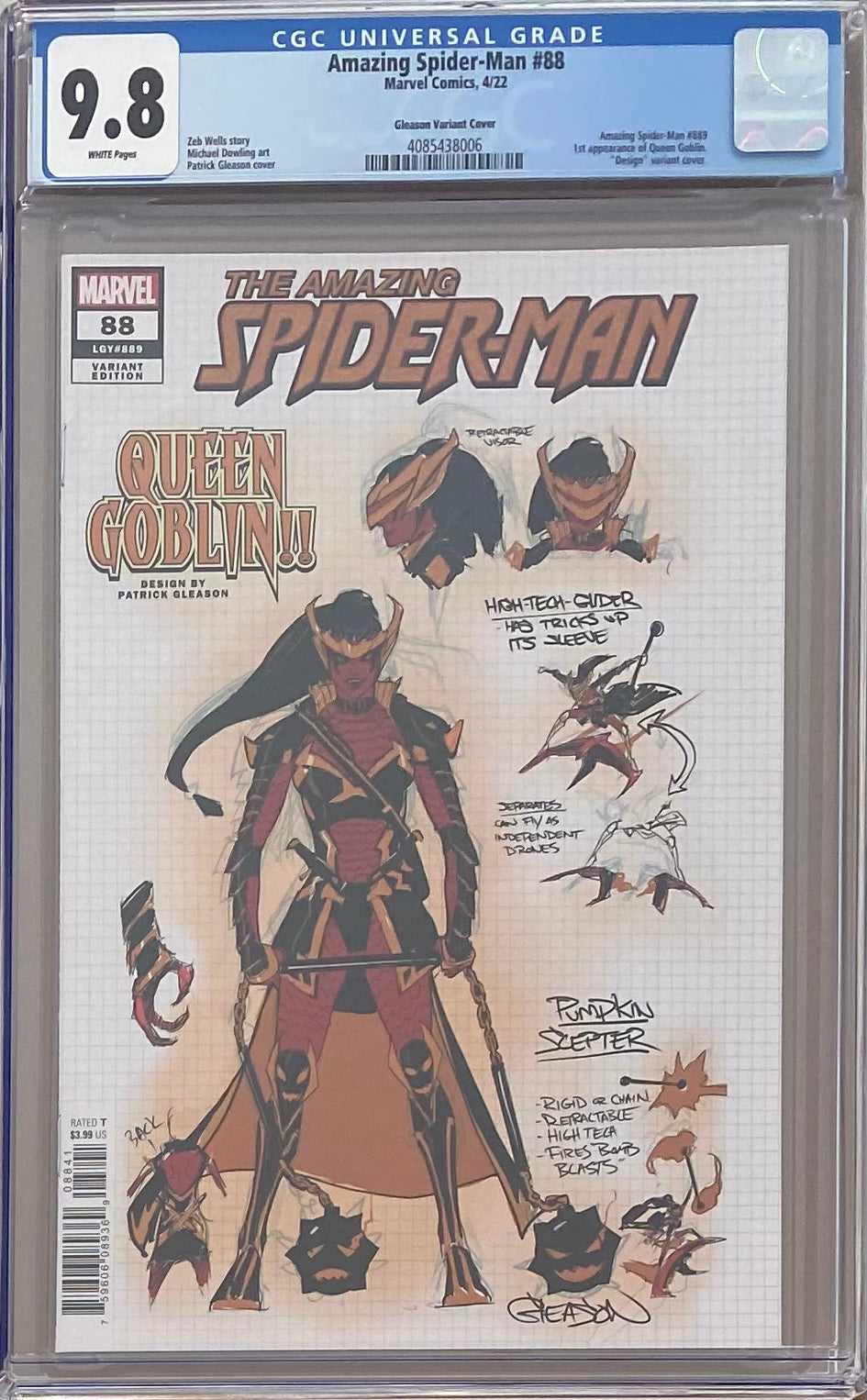 Amazing Spider-Man #88 Gleason 1:10 Retailer Incentive Variant CGC 9.8 - First Queen Goblin