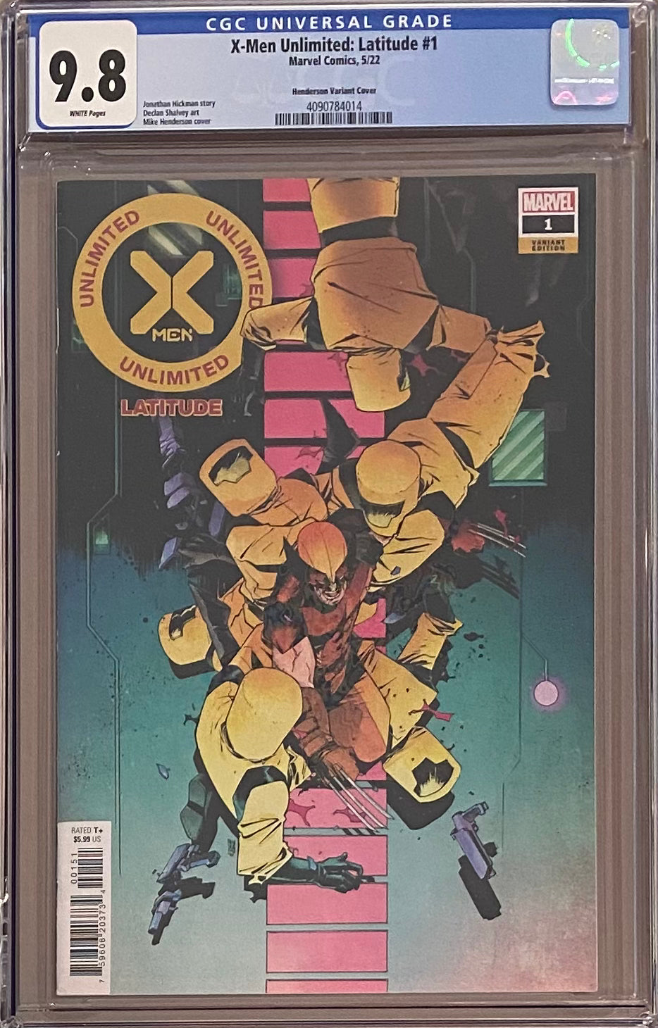 X-Men Unlimited: Latitude #1 Henderson Variant CGC 9.8