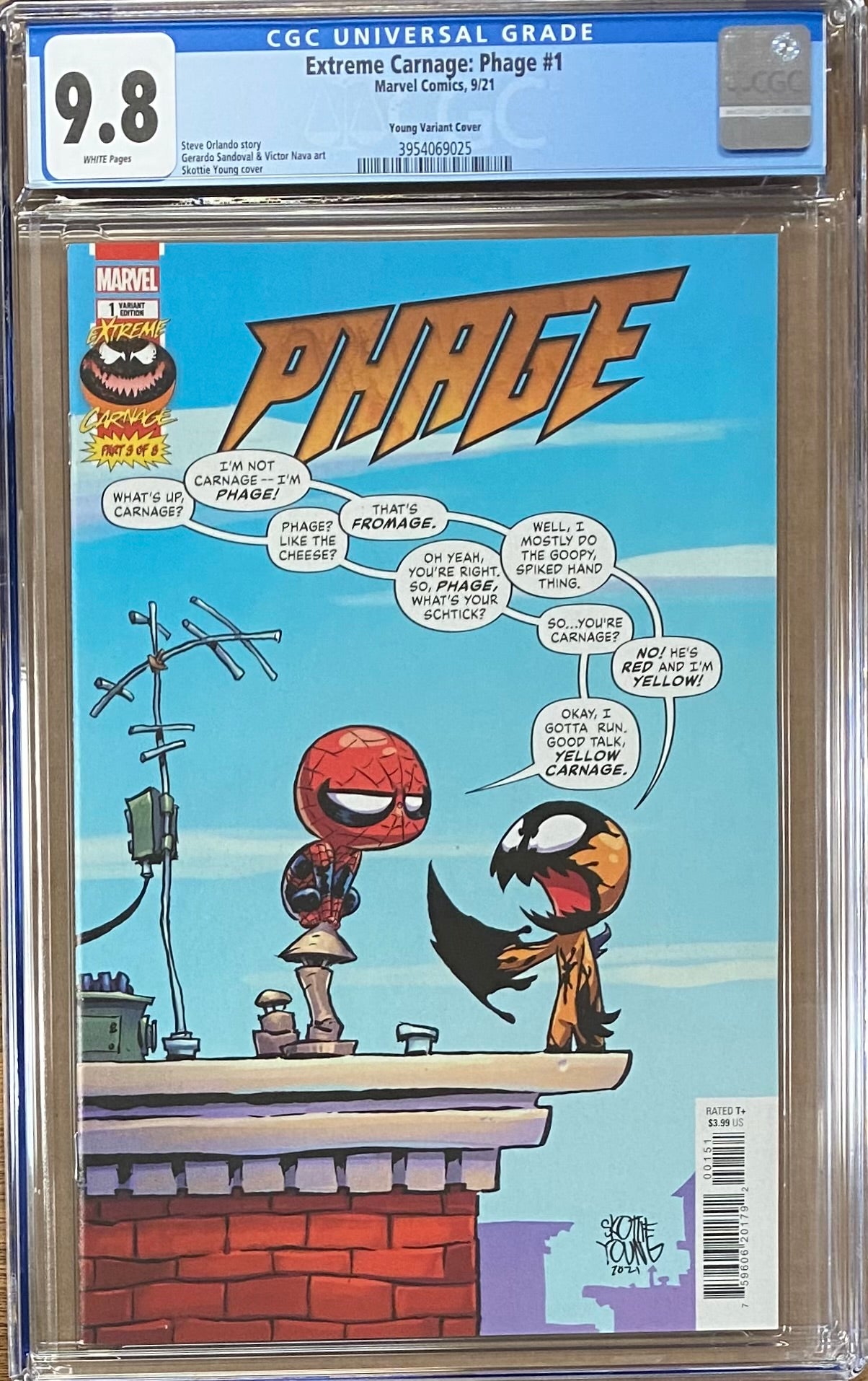 Extreme Carnage: Phage #1 Young Variant CGC 9.8