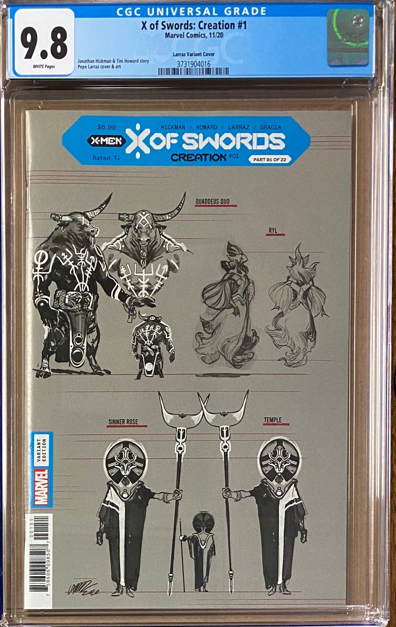 X of Swords: Creation #1 Larraz Variant CGC 9.8