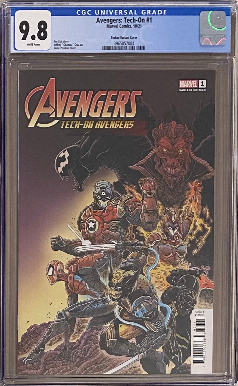 Avengers: Tech-On #1 Stokoe 1:25 Retailer Incenitve Variant CGC 9.8