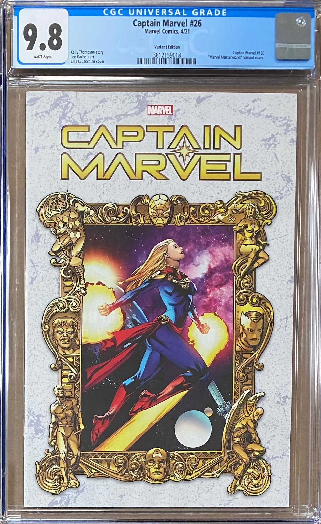 Captain Marvel #26 Lupacchino "Masterworks" Variant CGC 9.8