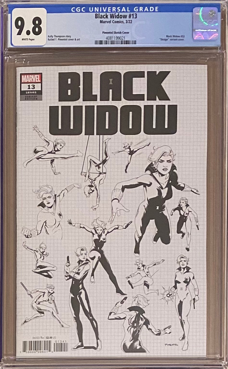 Black Widow #13 Pimental 1:50 Retailer Incentive Variant CGC 9.8