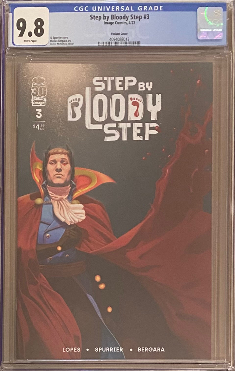 Step by Bloody Step #3 Variant CGC 9.8