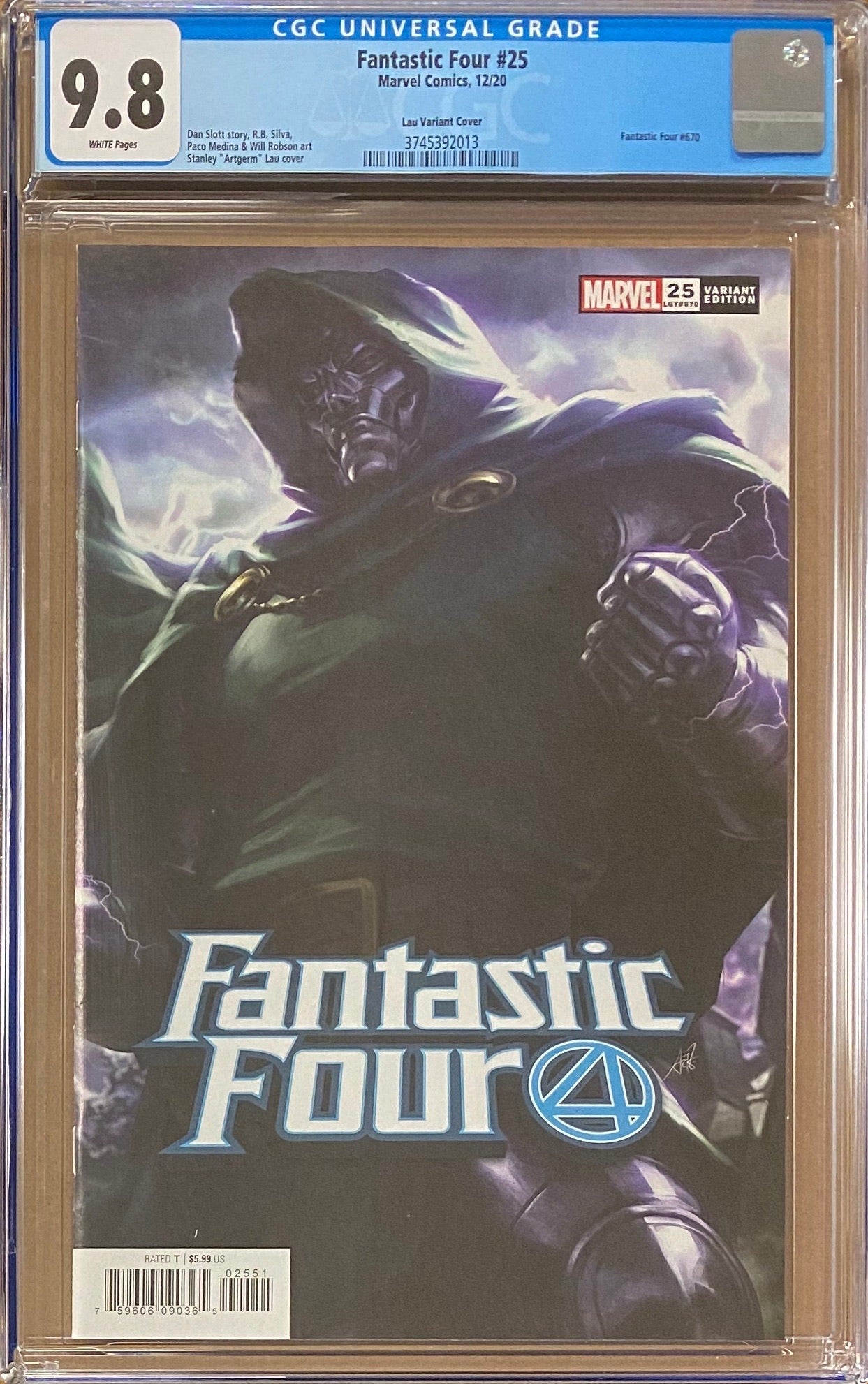 Fantastic Four #25 Artgerm Variant CGC 9.8